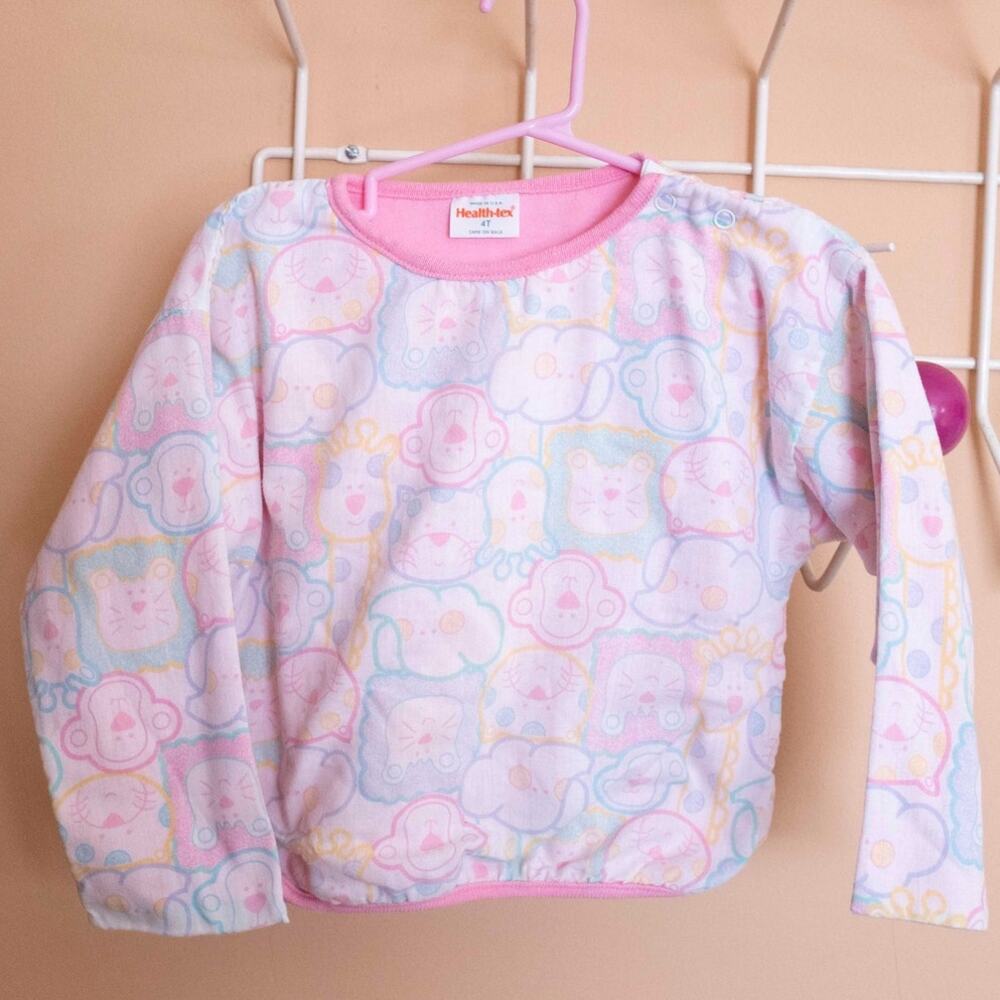 Vintage pastel Animal Crewneck | Healthtex | 4T